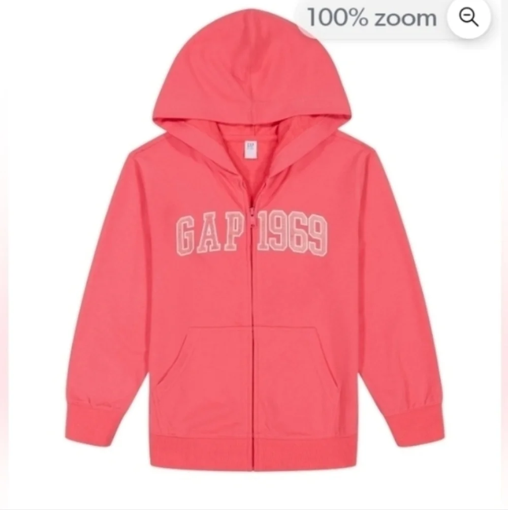Gap Kids Full Zip French Terry Jacket Pink